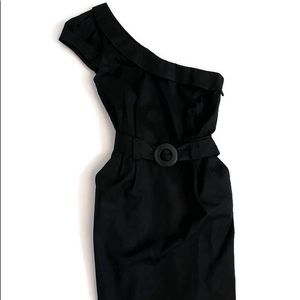 French Connection Off-The-Shoulder Belted Dress